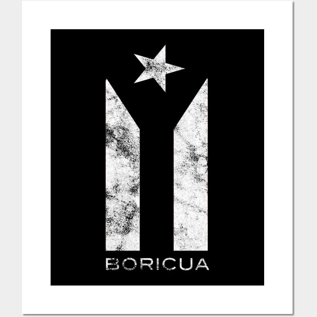 Puerto Rico Black Flag Wall Art by PuertoRicoShirts